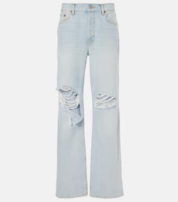 Distressed Straight Jeans Loose Long | Re/Done