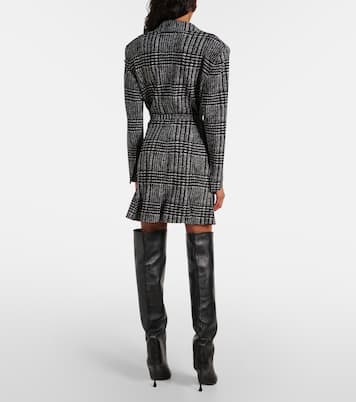 Belted plaid minidress | Norma Kamali
