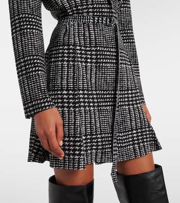 Belted plaid minidress | Norma Kamali