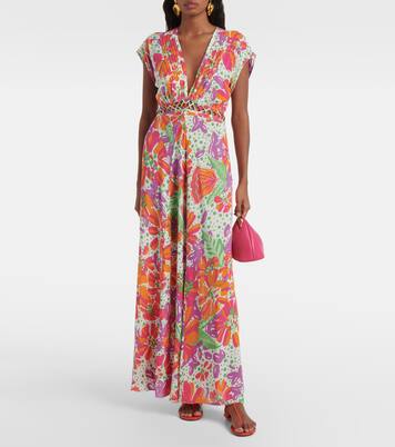 Robe longue Cecile imprimée | Poupette St Barth