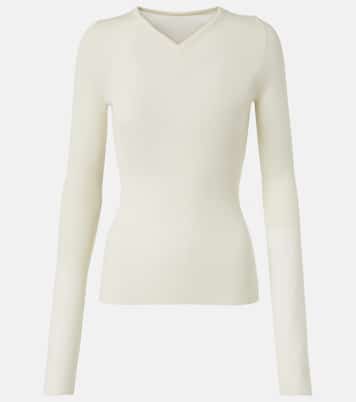 Tania ribbed-knit wool-blend top | Khaite