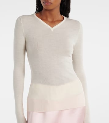 Tania ribbed-knit wool-blend top | Khaite