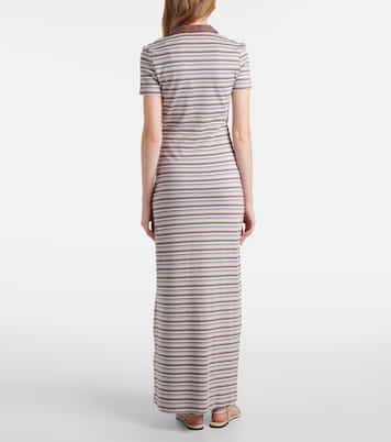 Robe longue Tiesse rayée en coton  | Faithfull