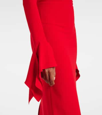 Abito lungo Amalie con scollo bardot | Solace London