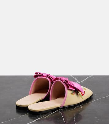 Bestickte Slippers Beauregard aus Leder | Valentino Garavani
