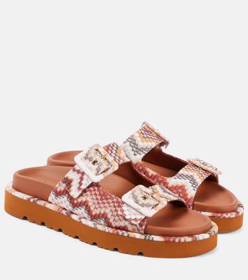 Sandalen Clea aus Häkelstrick | Missoni