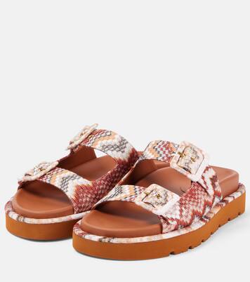 Sandalen Clea aus Häkelstrick | Missoni