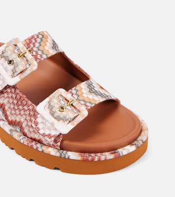 Sandalen Clea aus Häkelstrick | Missoni