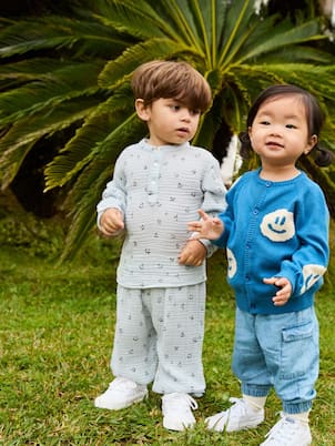 Baby Enoz cotton shirt and pants set | Molo