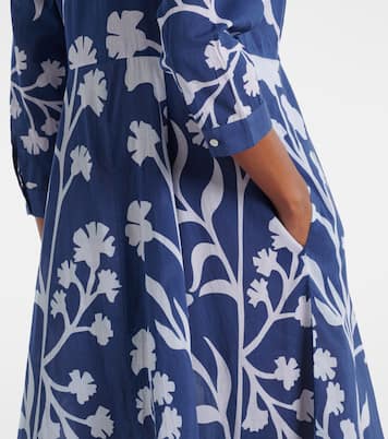 Robe longue en coton imprimé | Juliet Dunn