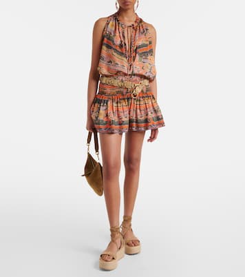 Espadrille-Sandalen mit Veloursleder | Gianvito Rossi