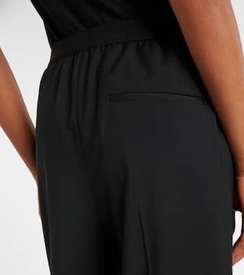 Pantaloni regular in lana con logo  | Loewe