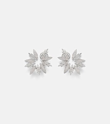 Boucles d'oreilles Y-Couture en or blanc 18 ct et diamants | Yeprem