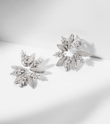 Boucles d'oreilles Y-Couture en or blanc 18 ct et diamants | Yeprem