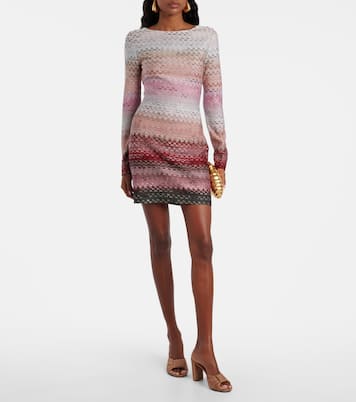 Minikleid aus Häkelstrick | Missoni
