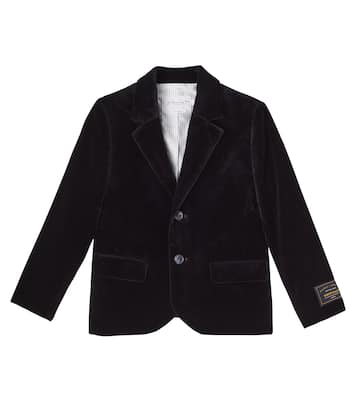 Teo cotton velvet blazer | Bonpoint