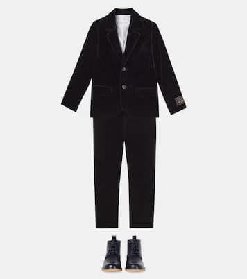 Teo cotton velvet blazer | Bonpoint