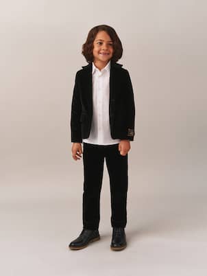 Teo cotton velvet blazer | Bonpoint