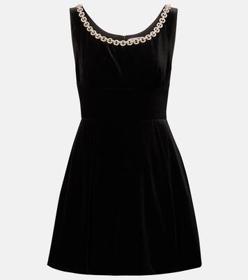 Robe en velours à cristaux | Self-Portrait