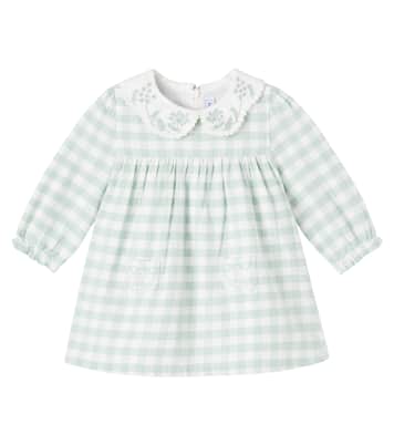 Baby embroidered gingham cotton dress | Tartine et Chocolat