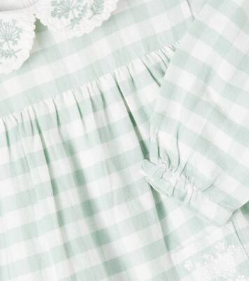 Baby embroidered gingham cotton dress | Tartine et Chocolat