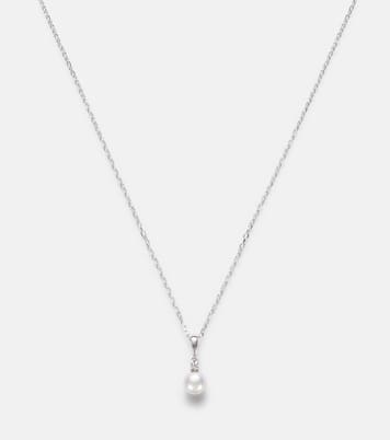 Collier en or blanc 18 ct, perle et diamant | Mikimoto