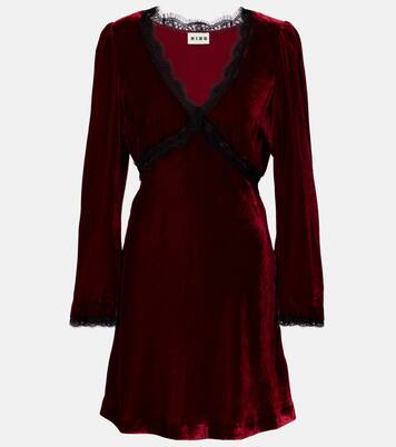 Robe Macie en velours et dentelle | Rixo