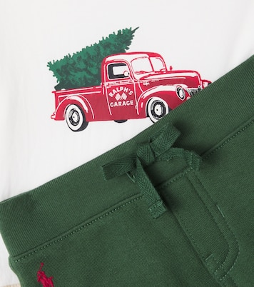 Baby set of cotton T-shirt and sweatpants | Polo Ralph Lauren Kids