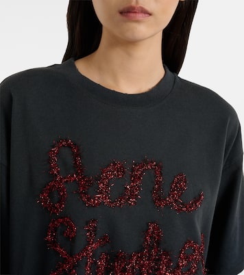 Layered cotton jersey and mesh T-shirt | Acne Studios