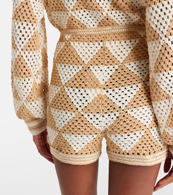 Maija crochet cotton shorts | Anna Kosturova