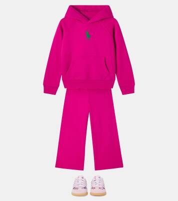 Logo cotton-blend fleece hoodie | Polo Ralph Lauren Kids