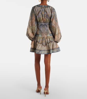 Robe Wanderlust en coton et soie mélangés | Zimmermann