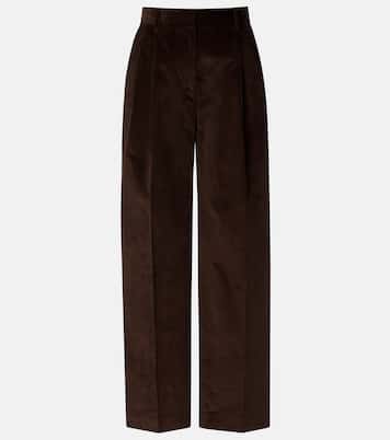 Cotton corduroy wide-leg pants | Toteme