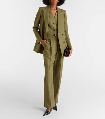 Midday Sun linen wide-leg pants | Blazé Milano