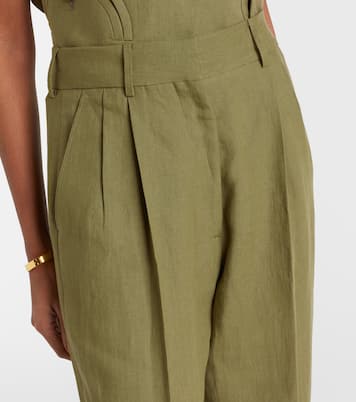 Midday Sun linen wide-leg pants | Blazé Milano