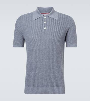 Linen and cotton polo shirt | Brunello Cucinelli