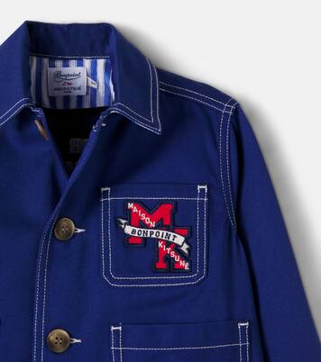 x Kitsuné Linus patch-appliqué denim jacket | Bonpoint