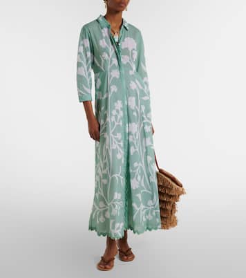 Abito chemisier in cotone con stampa floreale | Juliet Dunn