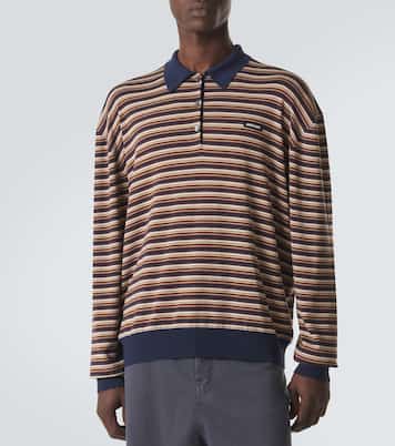 Polo rayé en laine vierge | Miu Miu