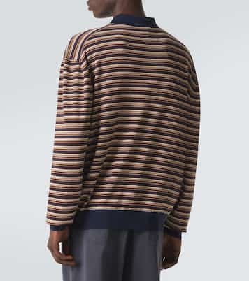 Polo rayé en laine vierge | Miu Miu