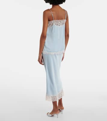 Midirock Cydney aus Satin mit Spitze | Faithfull