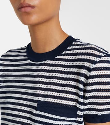 T-shirt en coton mélangé à rayures | Max Mara