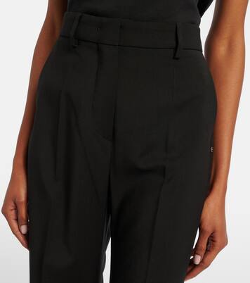 Pantalon évasé en laine vierge | Sportmax