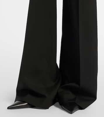 Pantalon évasé en laine vierge | Sportmax