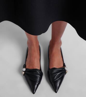 Verzierte Ballerinas Rafi aus Leder | Jimmy Choo