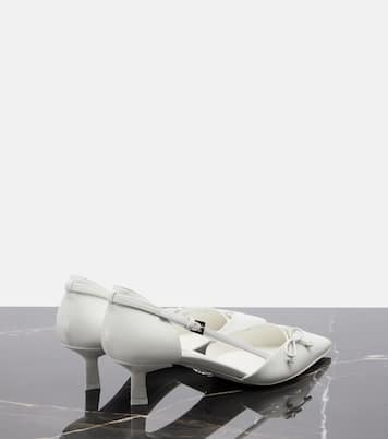 Bow-detail leather pumps | Prada