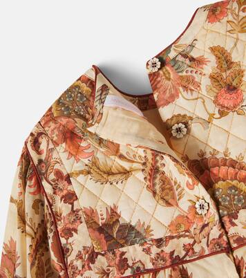 Aster floral quilted cotton dress  | Zimmermann Kids