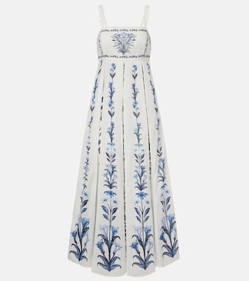 Flowers Arch pleated cotton maxi dress | Farm Rio