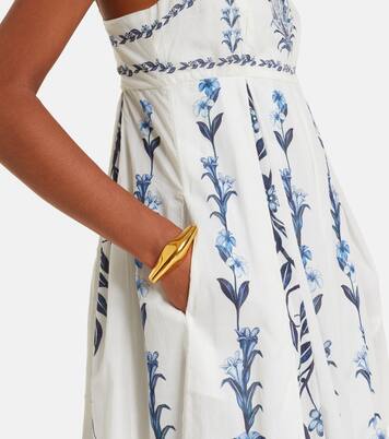 Flowers Arch pleated cotton maxi dress | Farm Rio