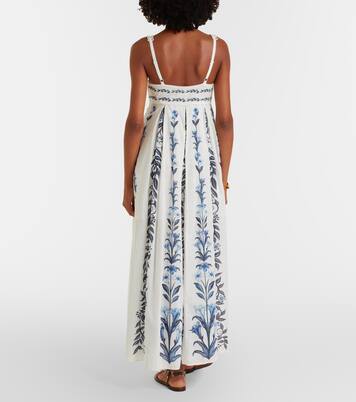 Flowers Arch pleated cotton maxi dress | Farm Rio